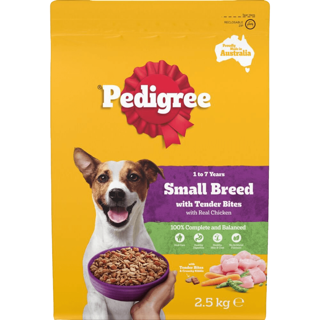 Pedigree Small Breed Adult Dry Dog Food Real Chicken
