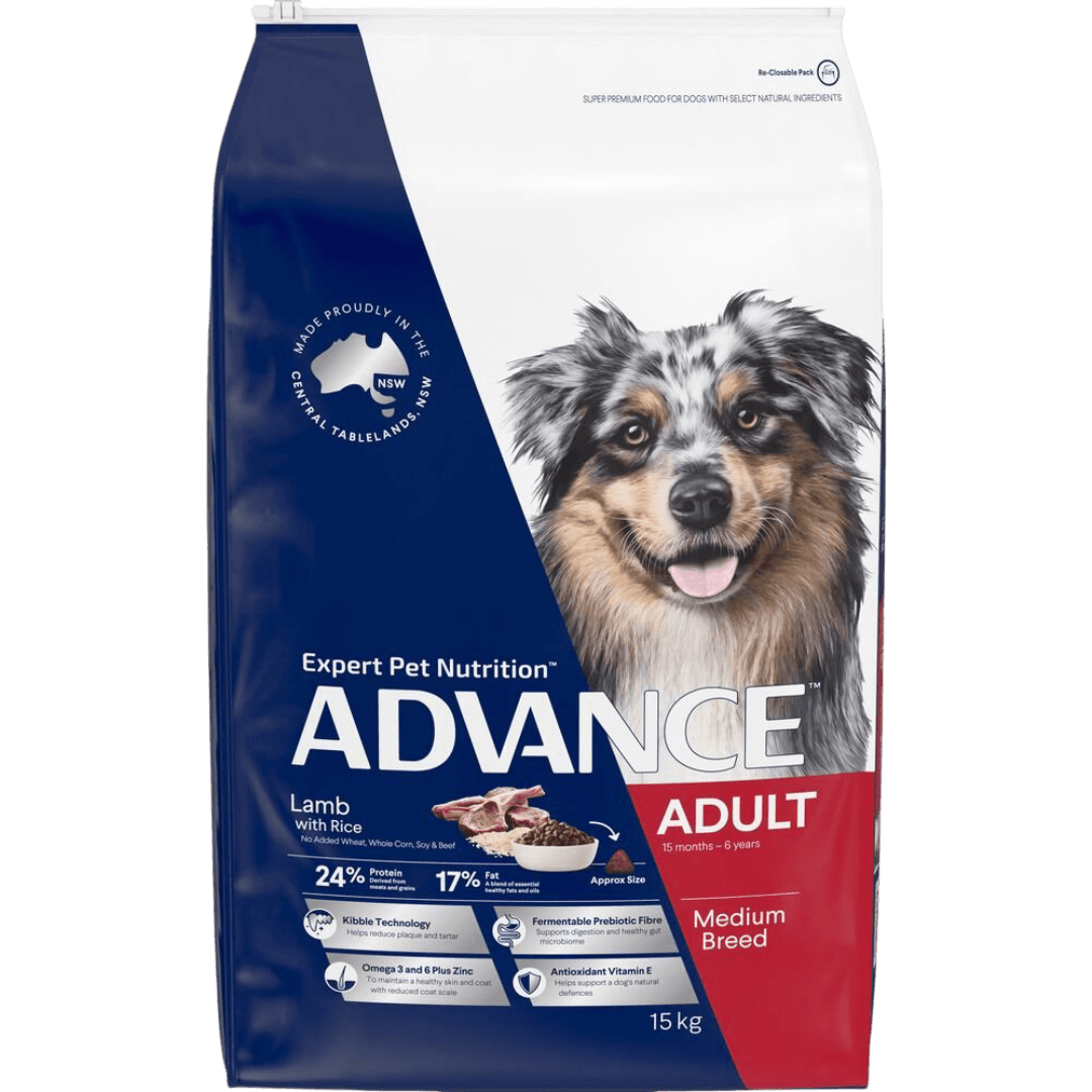 Medium Adult Dry Dog Food Lamb With Rice