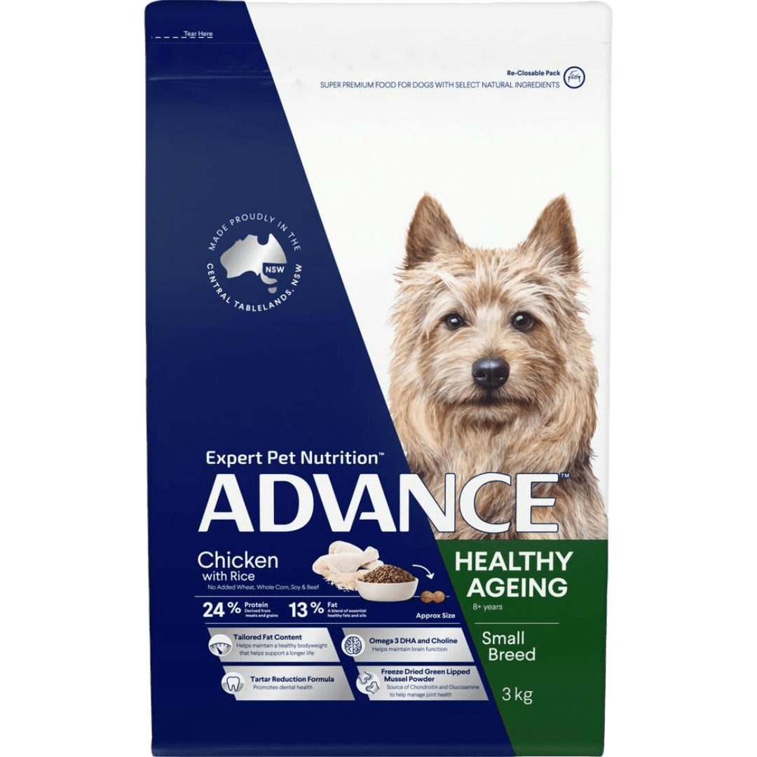 Healthy Ageing Small Adult Dry Dog Food Chicken With Rice