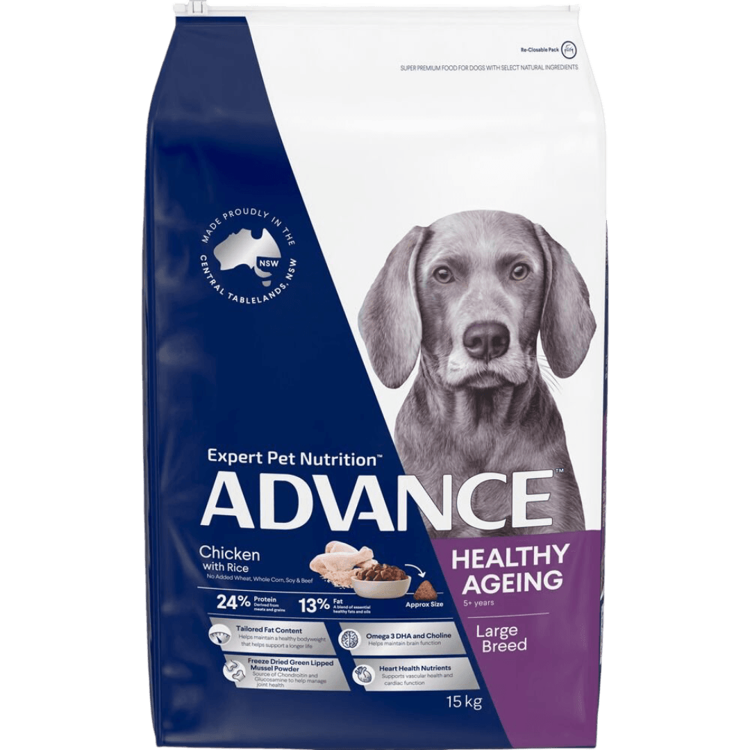 Healthy Ageing Large Adult Dry Dog Food Chicken With Rice