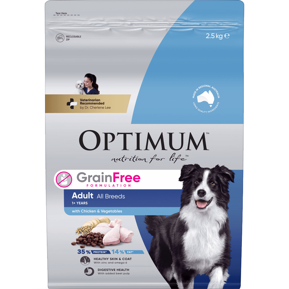 Optimum Grain Free Chicken and Vegetables Adult Dry Dog Food