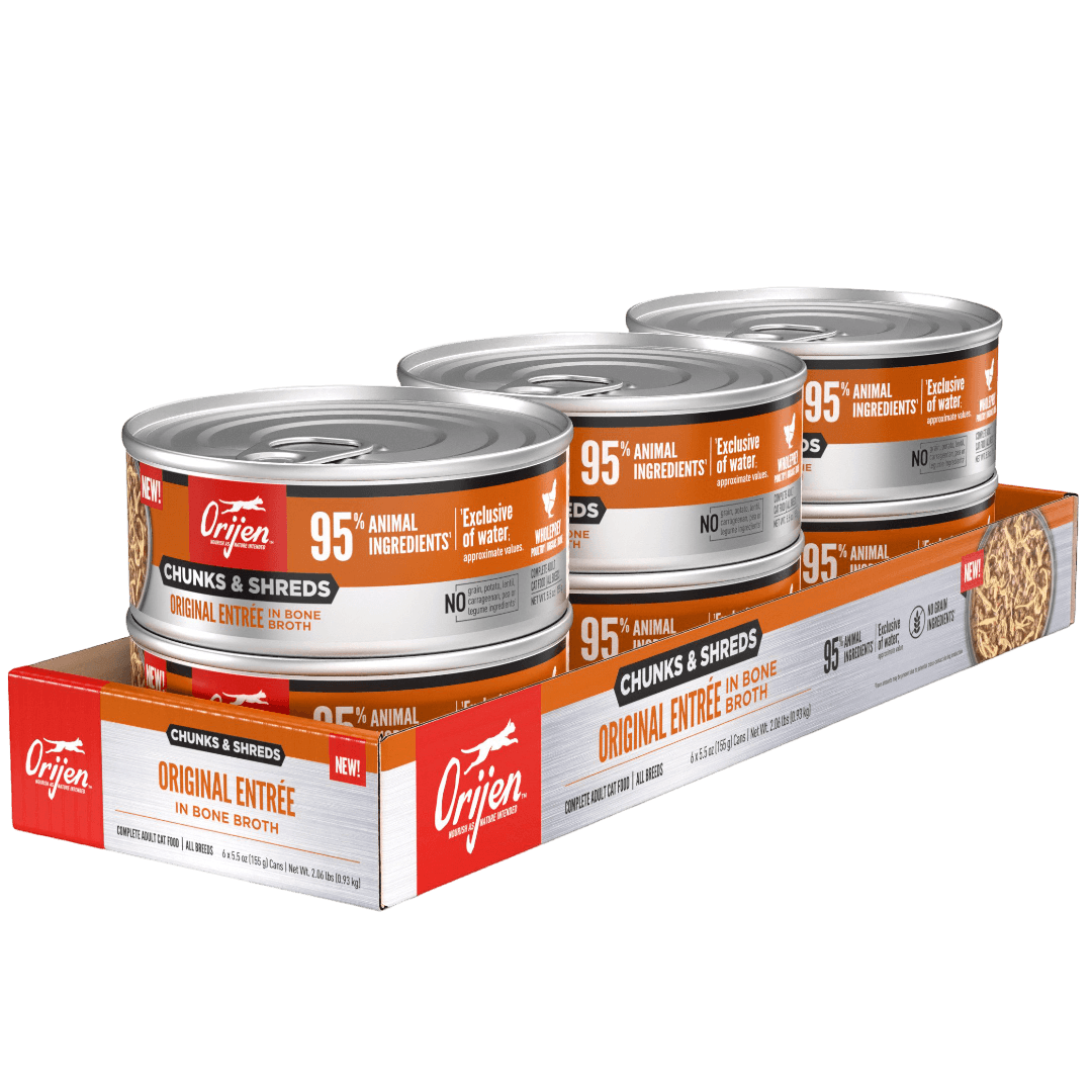 Chunks & Shreds Original Adult Wet Cat Food Cans