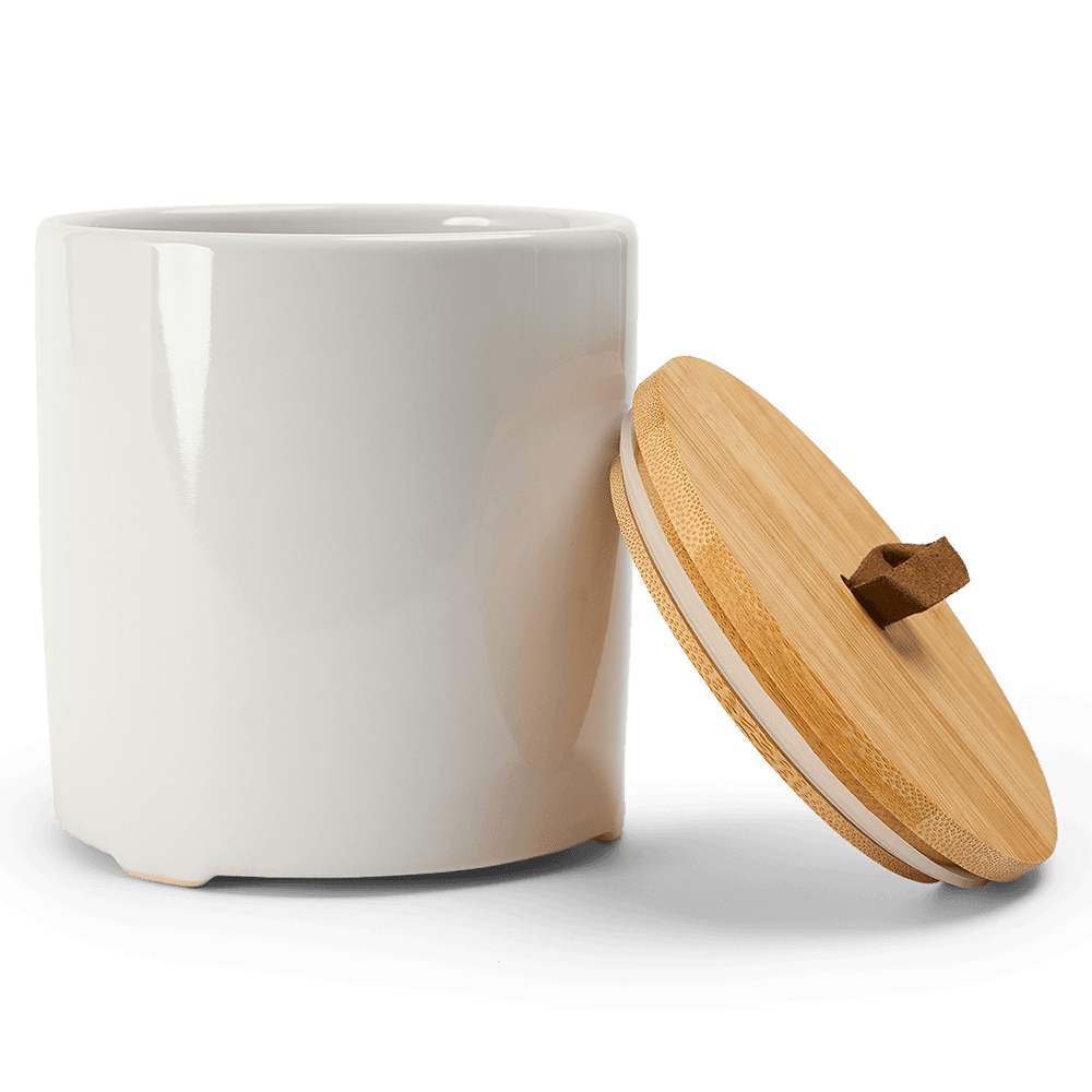 Ceramic Food Storage Container White