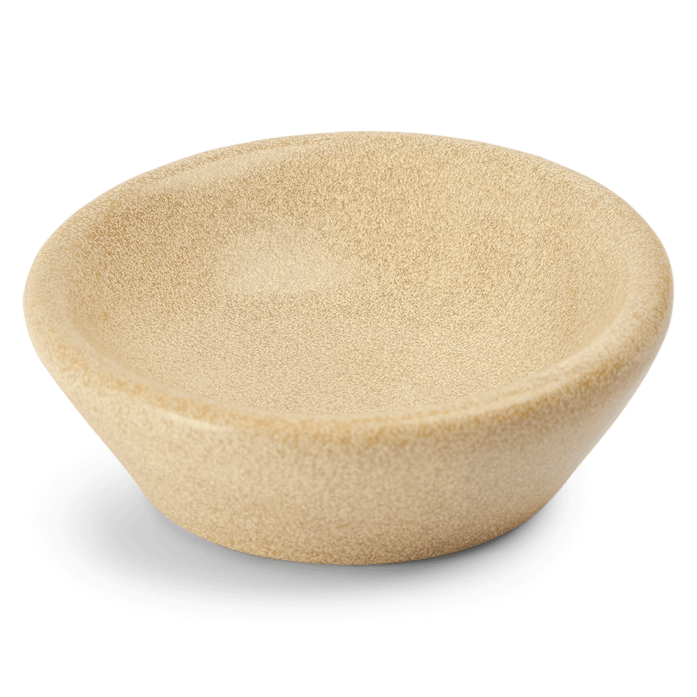 Ergonomic Ceramic Pet Bowl in Natural Beige