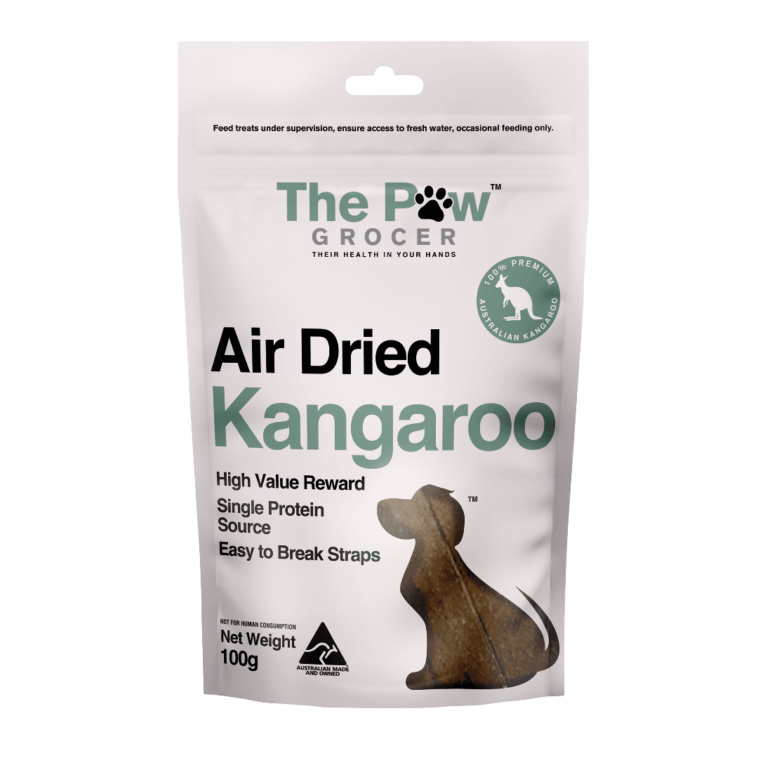 Air Dried Kangaroo Straps Dog Treats