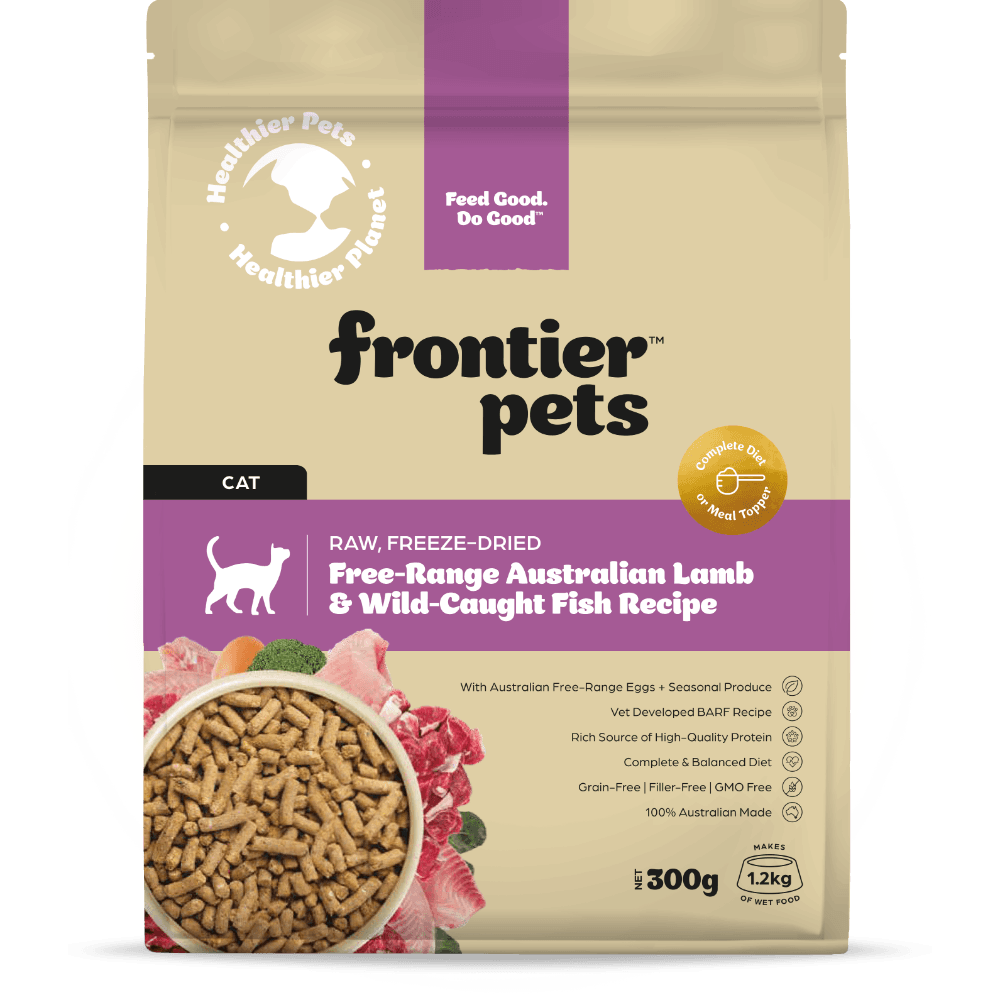 Frontier Pets Adult Lamb And Wild Caught Fish Freeze Dried Cat Food