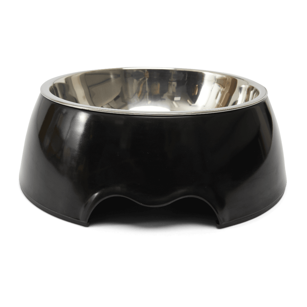 Weighted Non Slip Dog Bowl Black