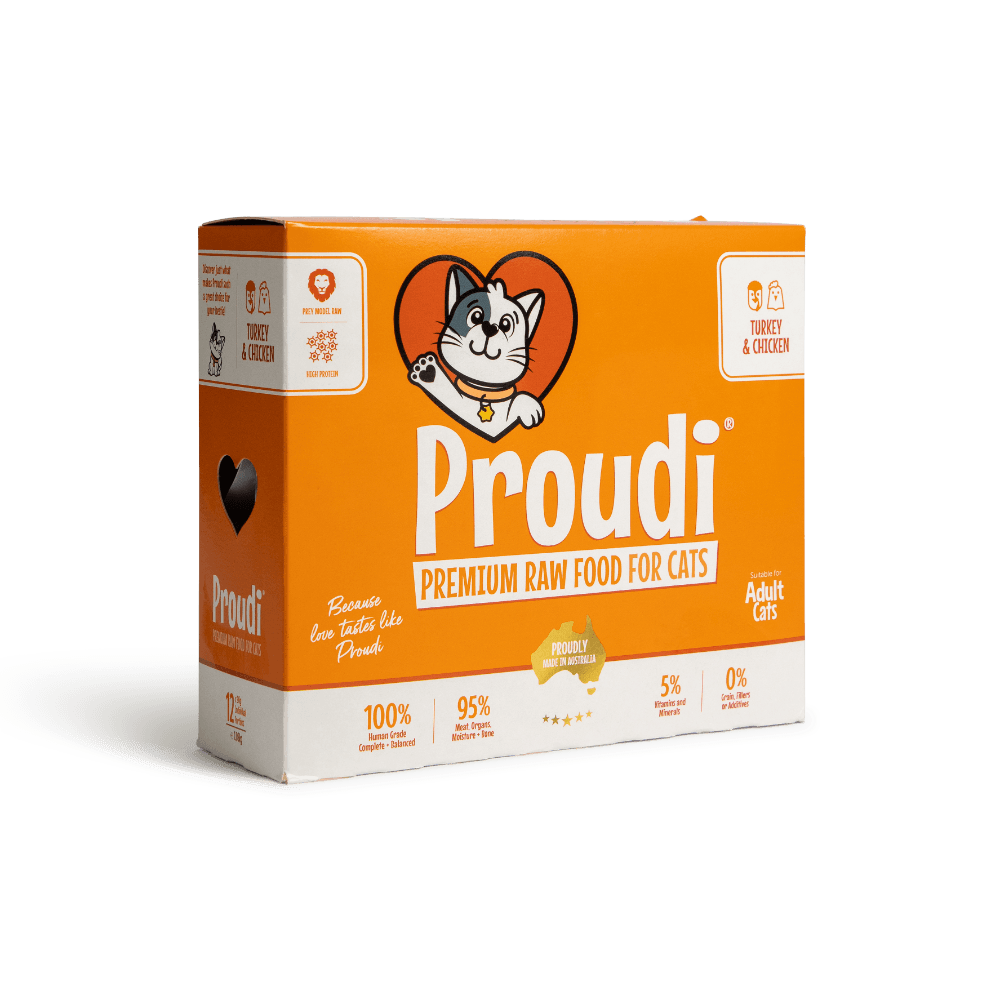 Premium Raw Turkey and Chicken Frozen All Lifestages Cat Food