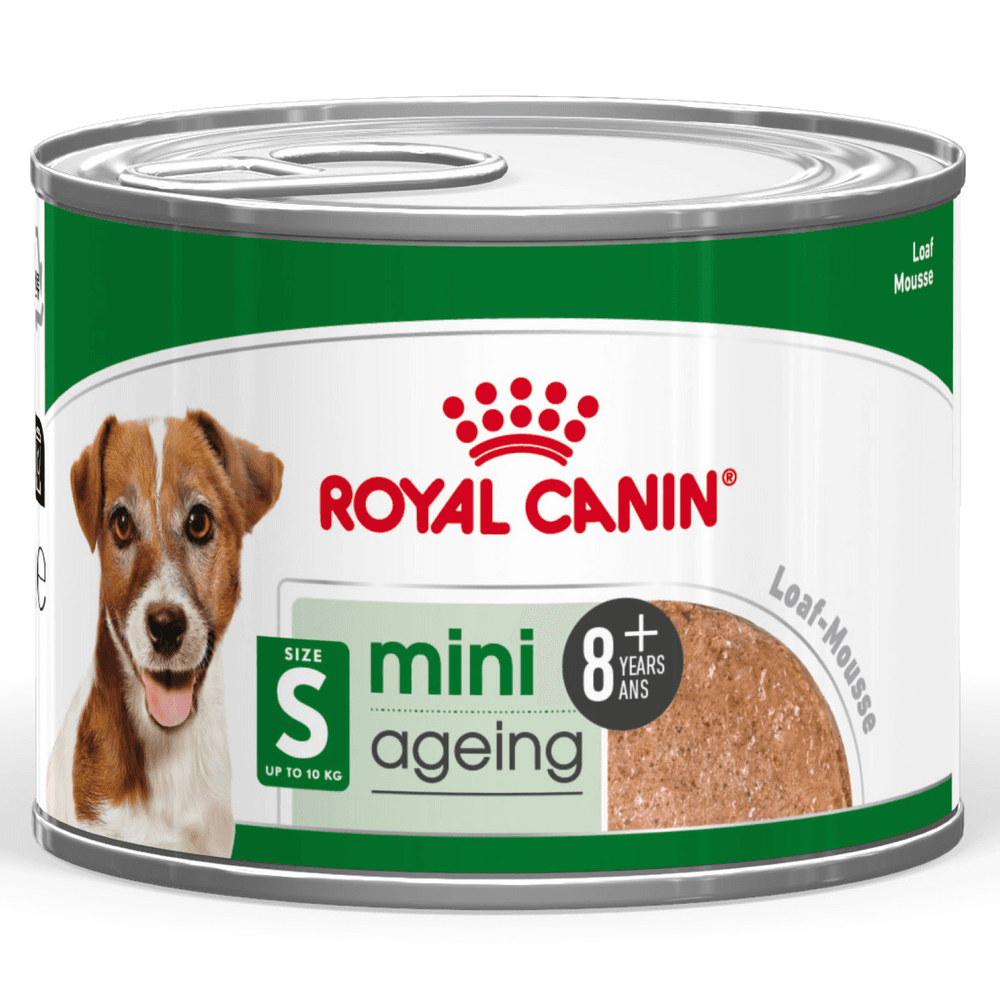 Mini Ageing 8 Plus Loaf Wet Dog Food Can
