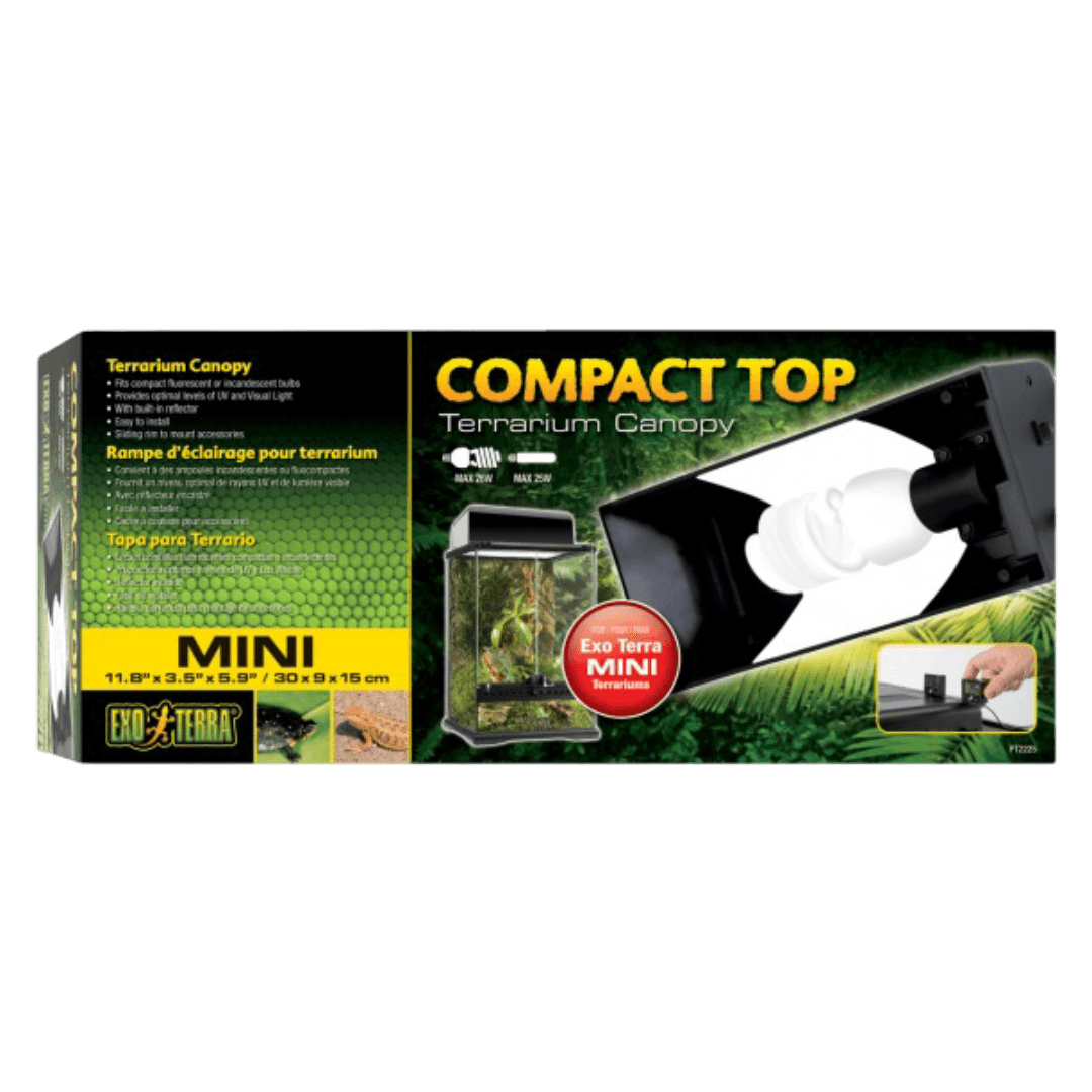 Compact Top Fluoro Light Unit Terrarium Canopy