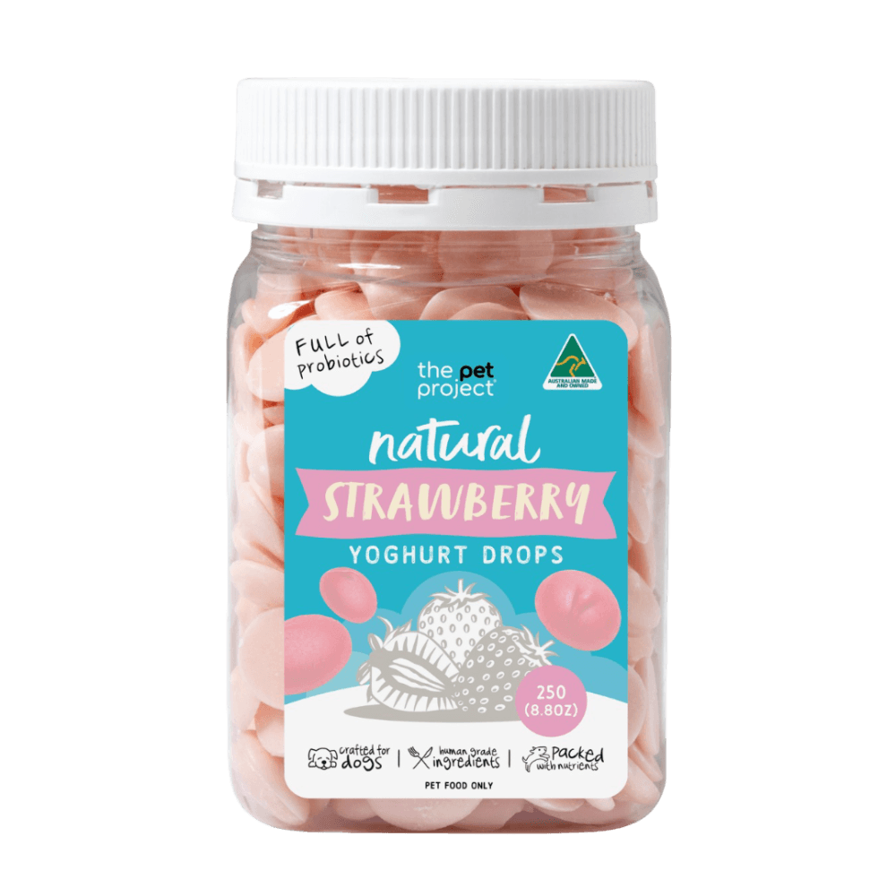 Strawberry Yoghurt Drops Dog Treats