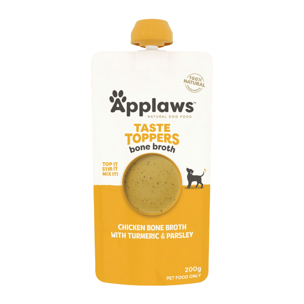 Applaws Chicken Turmeric and Parsley Broth Topper for All Lifestatges Dogs Pouch