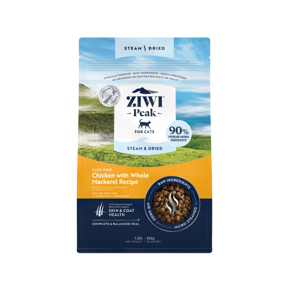 Steam & Dried Chicken with Whole Mackerel All Lifestages Dry Cat Food