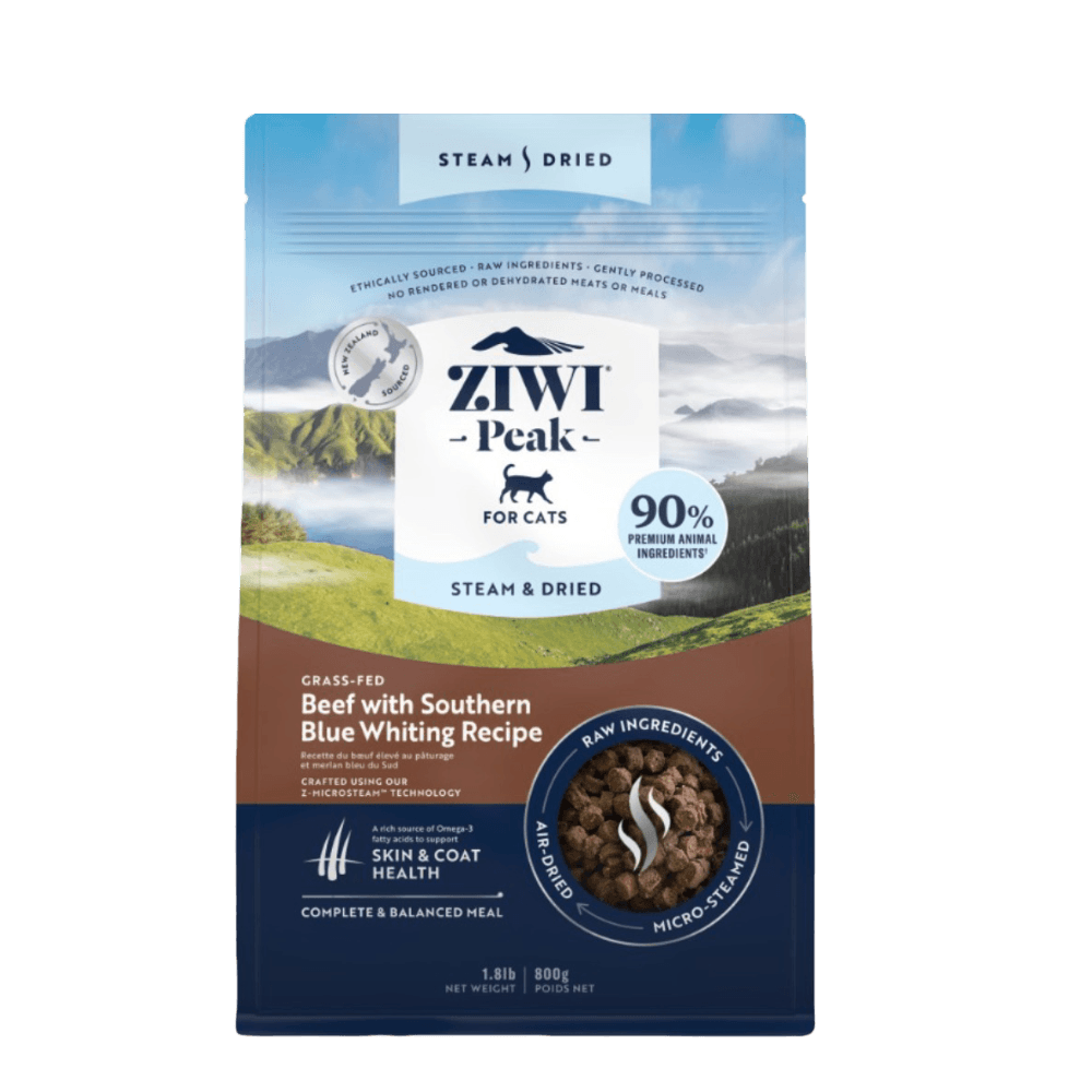 Steam and Dried Beef with Southern Blue Whiting All Lifestages Dry Cat Food