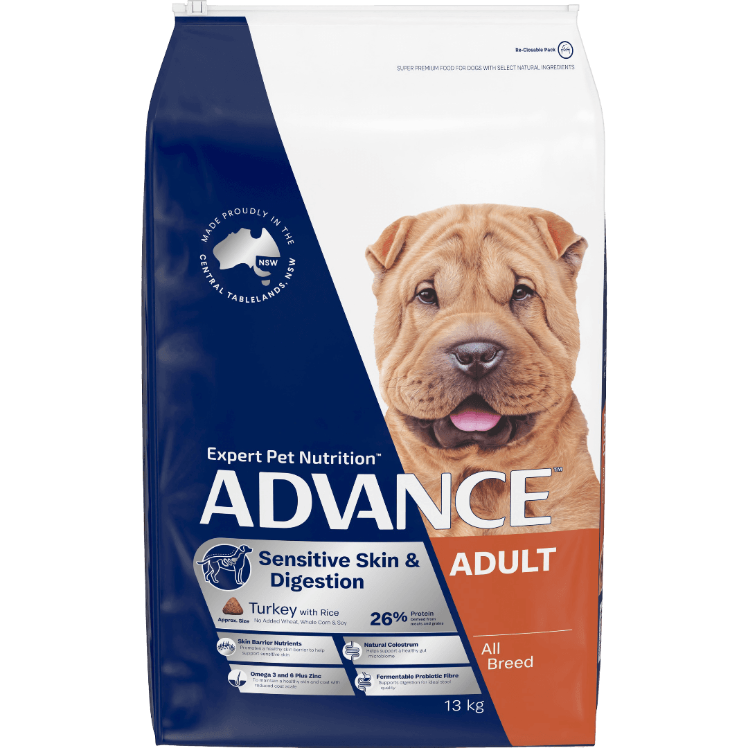 Sensitive Skin And Digestion Adult Dry Dog Food Turkey With Rice