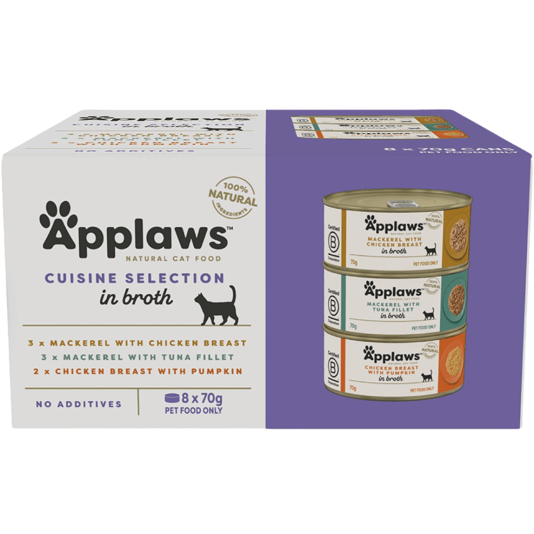 Cuisine Selection in Broth Multipack Adult Wet Cat Food Cans