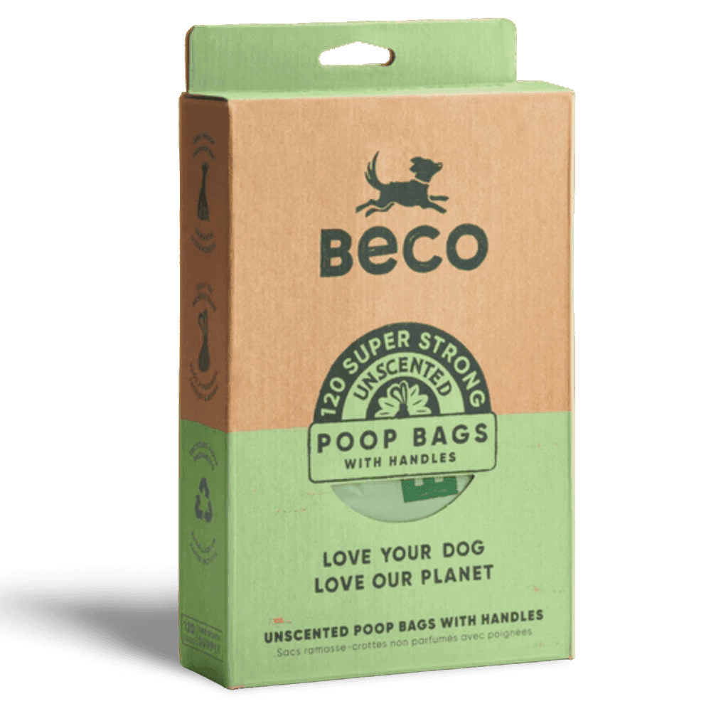 Unscented Poop Bags With Handles 100% Recycled Plastic