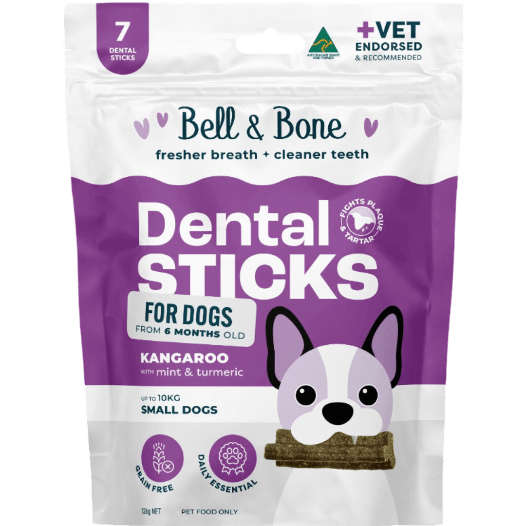 Kangaroo Mint Turmeric Dental Dog Treats Small