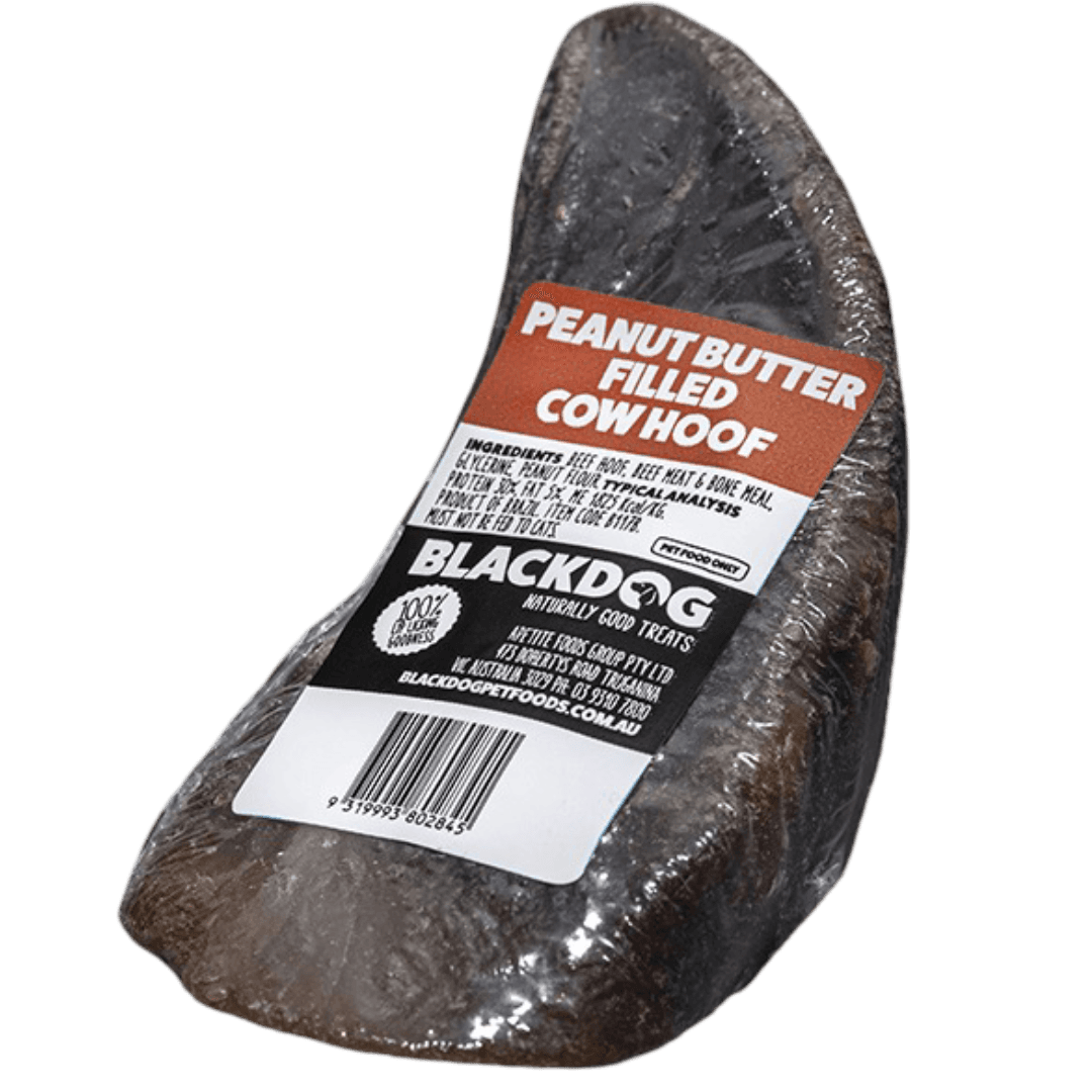Peanut Butter Filled Cow Hoof Dog Chew