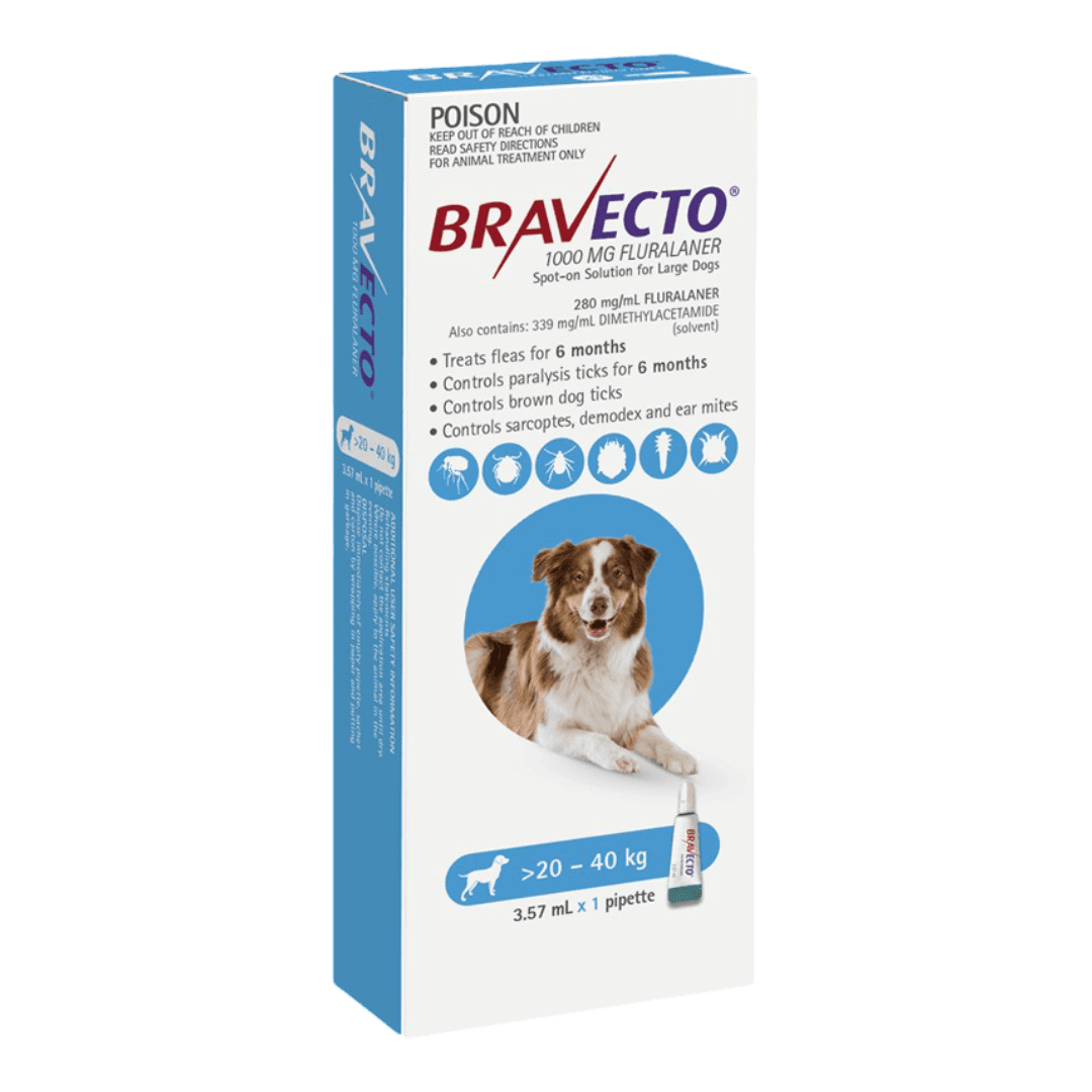 Flea & Tick Spot On For Dogs Blue