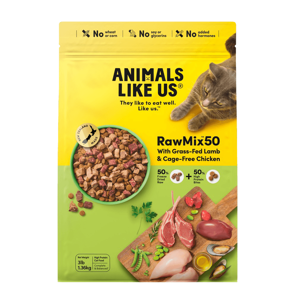Animals Like Us Raw Mix-50 Lamb And Chicken Adult Dry Cat Food