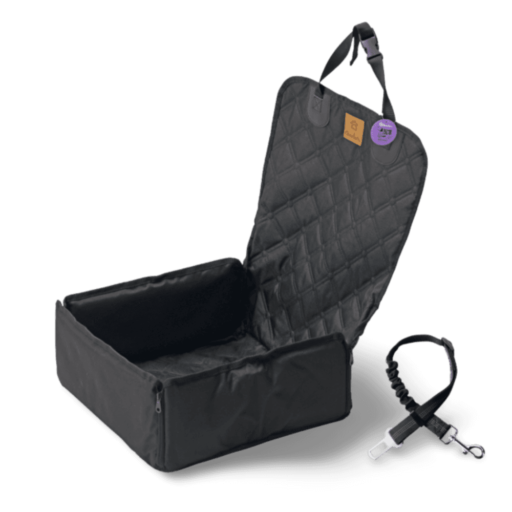 Adventure Car Seat Protector For Dogs For Front Seat Black