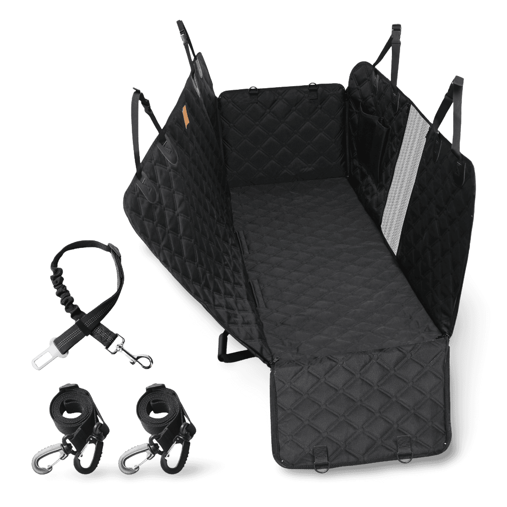Adventure Car Seat Protector For Dogs For Back Seat Black