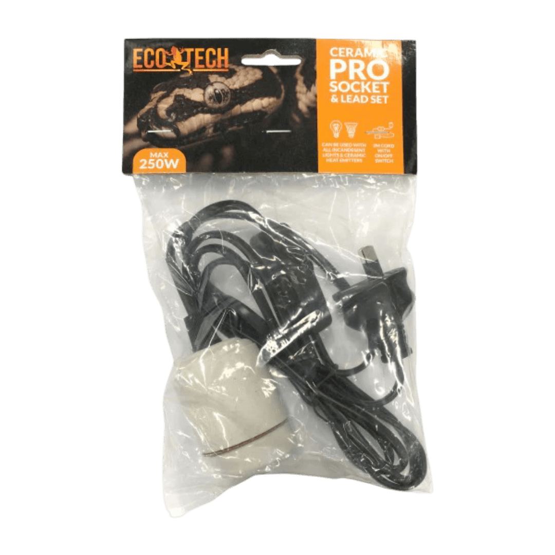 Eco Tech Reptile Ceramic Pro Screw Socket And Lead 2m