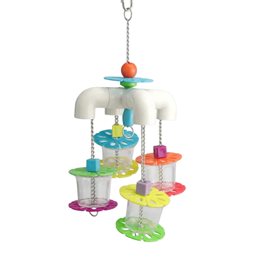 Interactive 4 Way Cups Foraging Bird Toy
