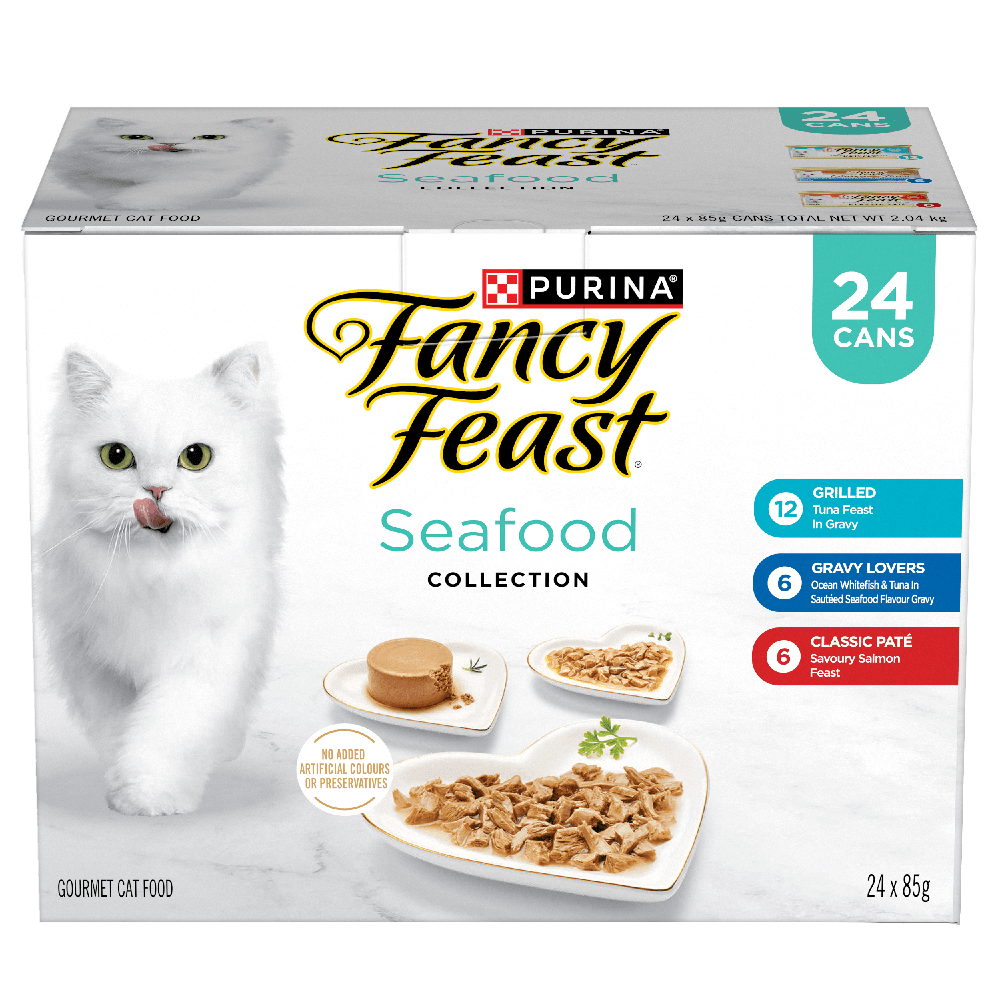 Seafood Collection Variety Pack Adult Wet Cat Food Cans