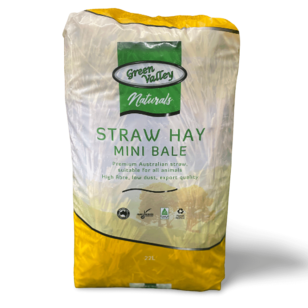 Green Valley Naturals Straw Hay Mini Bale For Small Pets