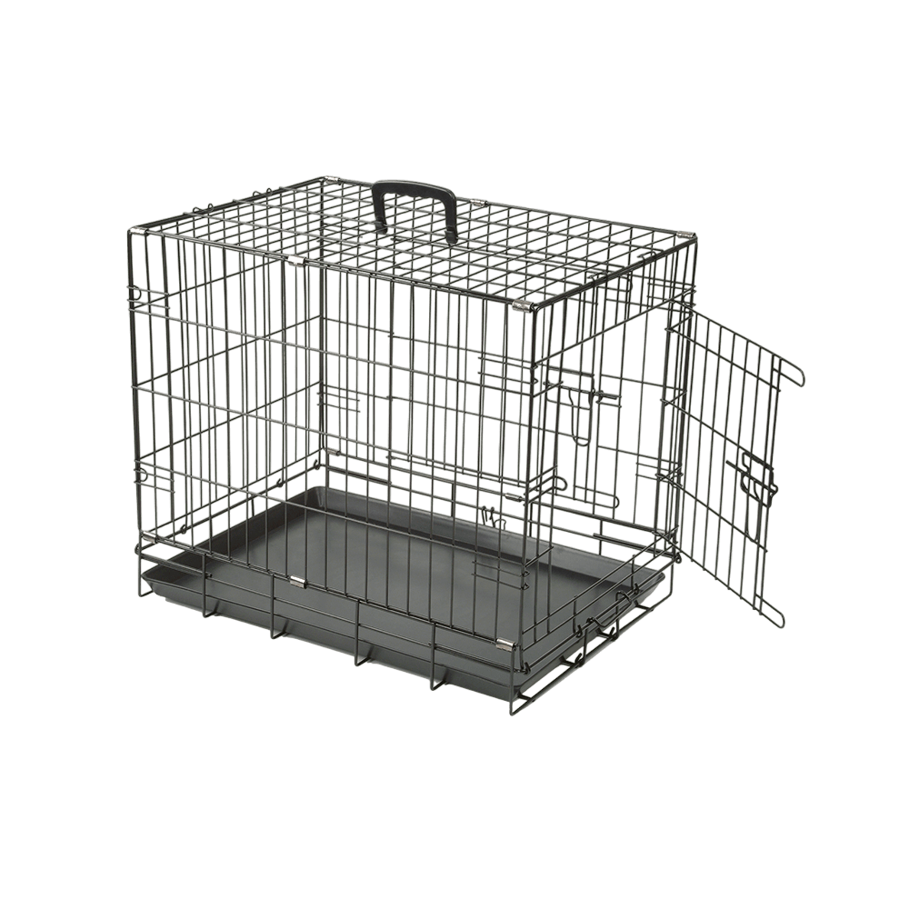 Canine Care Dog Black Foldable Training Crate