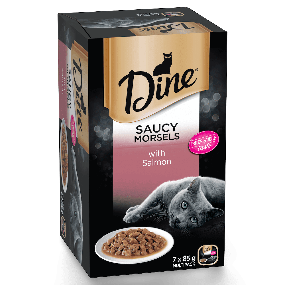 Saucy Morsels with Salmon Adult Wet Cat Food Trays