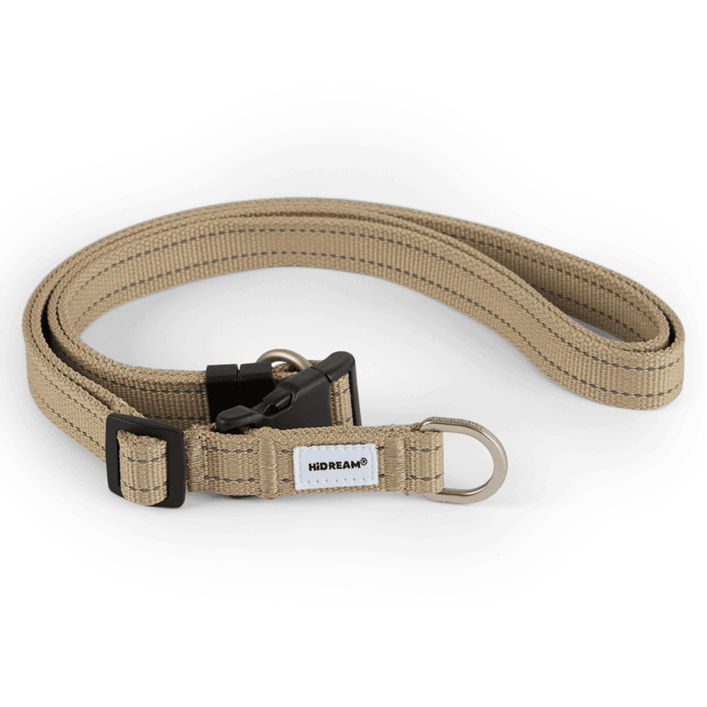 Crossbody Traction Dog Attachment Belt in Tan
