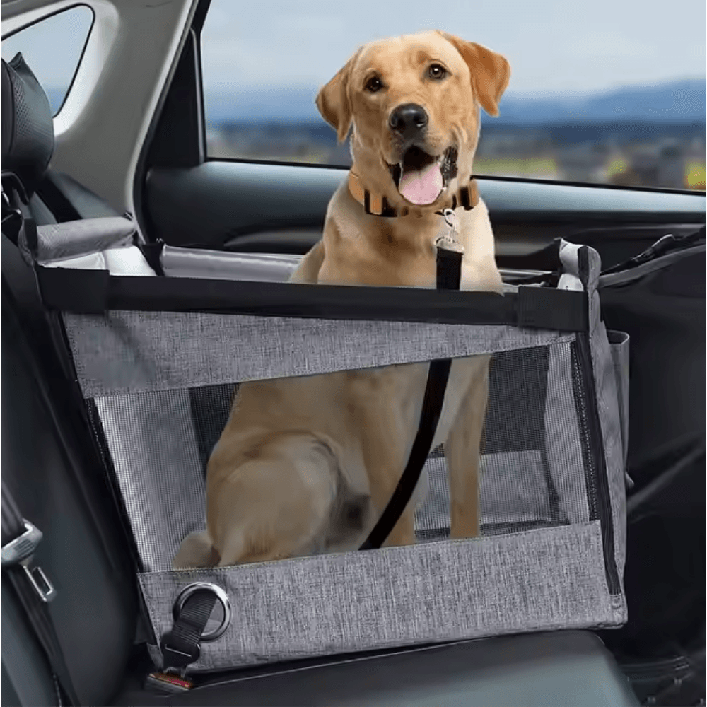 Dog Car Seat Grey