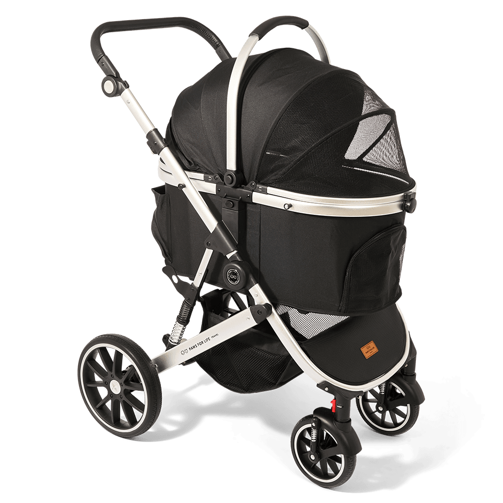 Foldable Pet Stroller Black
