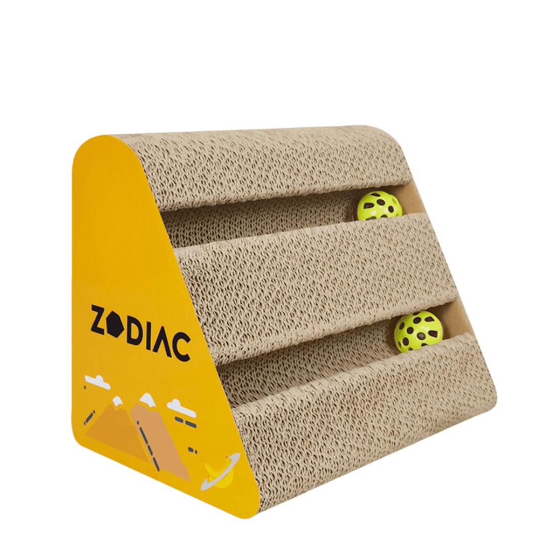 Zodiac Triangle Cat Ball Cat Scratcher Banana