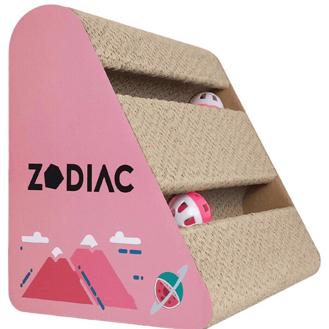 Zodiac Triangle Cat Ball Cat Scratcher Watermelon
