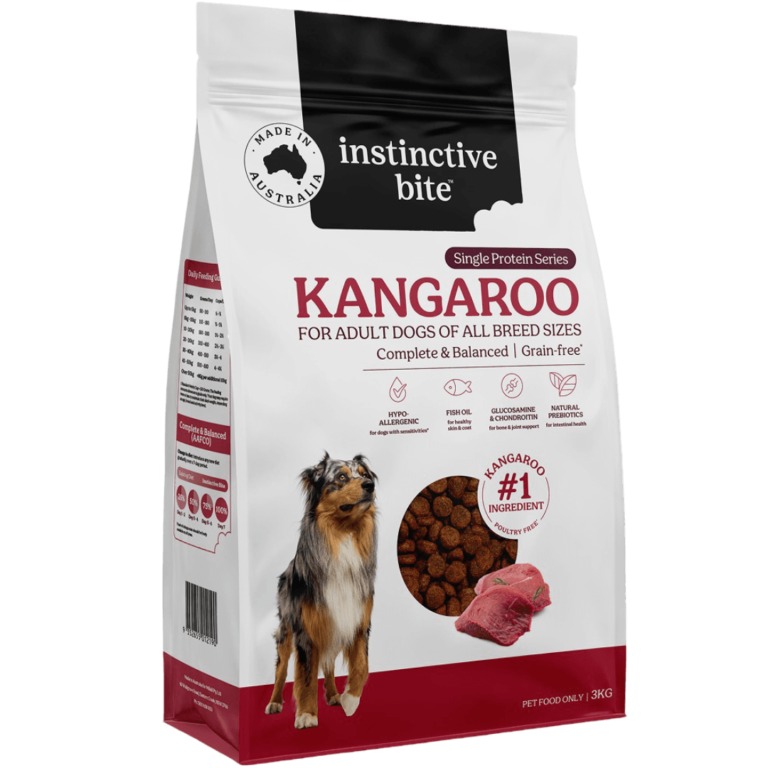 Instinctive Bite Single Protein Kangaroo Grain Free Adult Dry Dog Food
