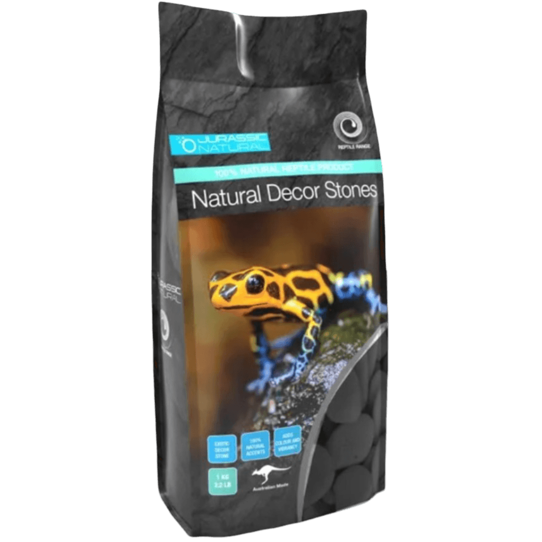 Natural Stones Reptile Decor Black