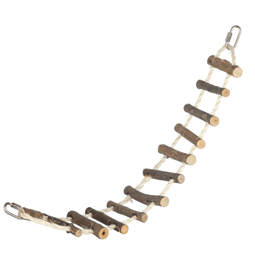 Nature Island Sisal Rope And Log Bridge Bird Toy