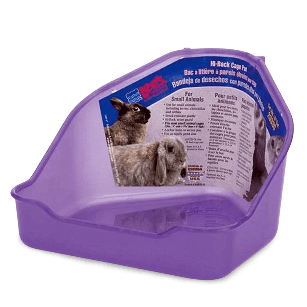 Hi Back Corner Toilet for Small Pets