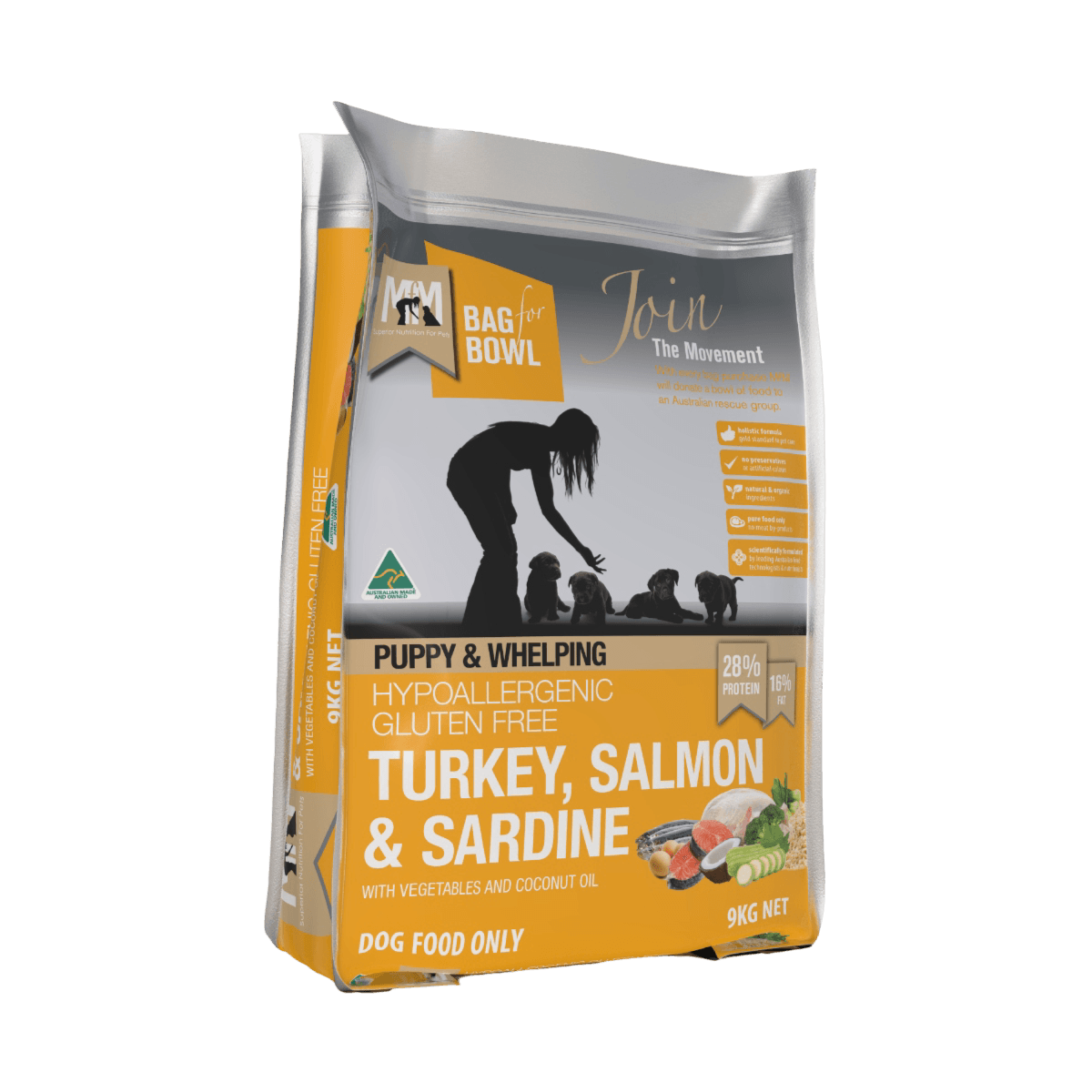 Meals For Mutts Turkey Salmon & Sardine Puppy Dry Dog Food