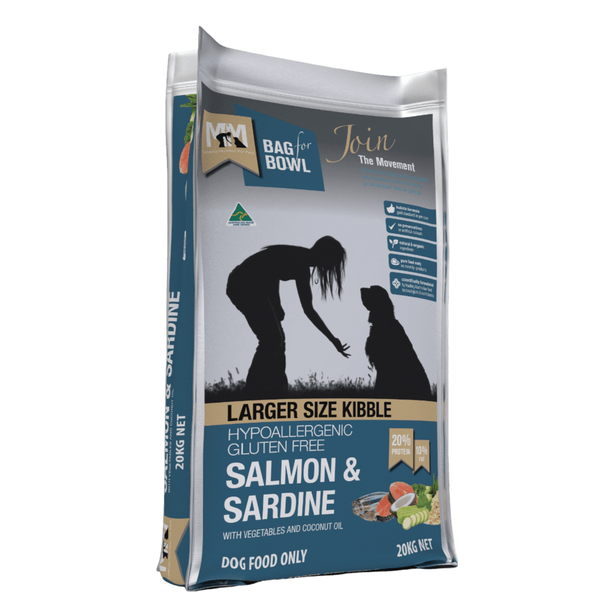 Salmon & Sardine Large Kibble All Lifestages Dry Dog Food