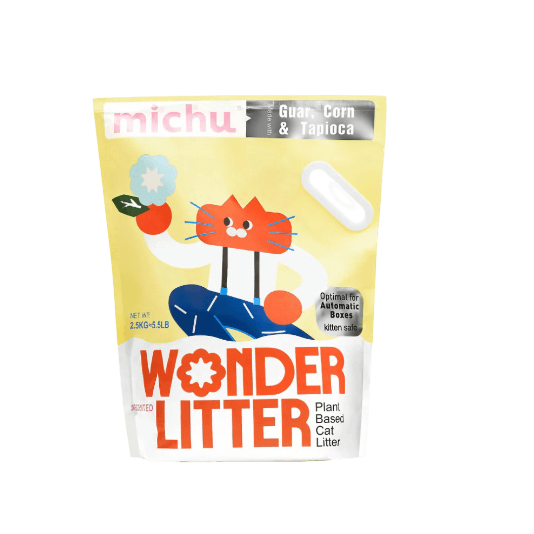 Wonder Litter Unscented Plant Based Auto Litter Box Friendly Cat Litter