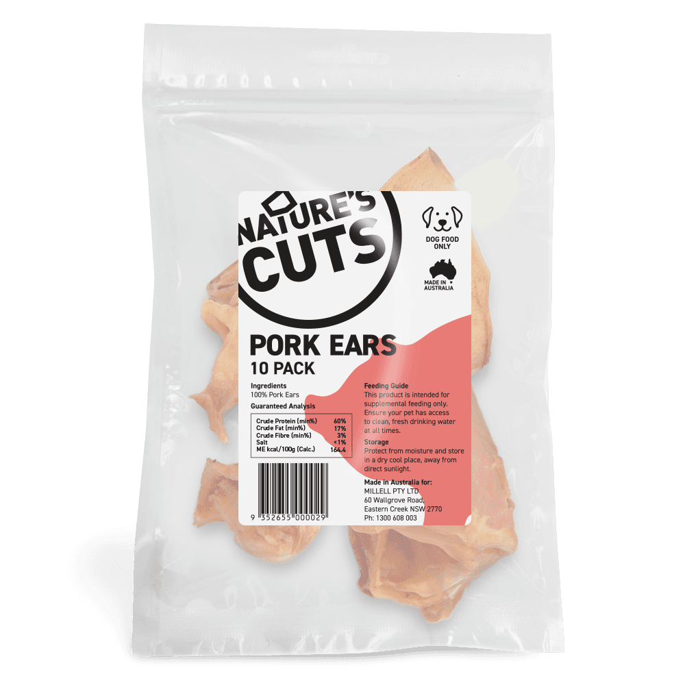 Natures Cuts Pork Ears Dog Treats