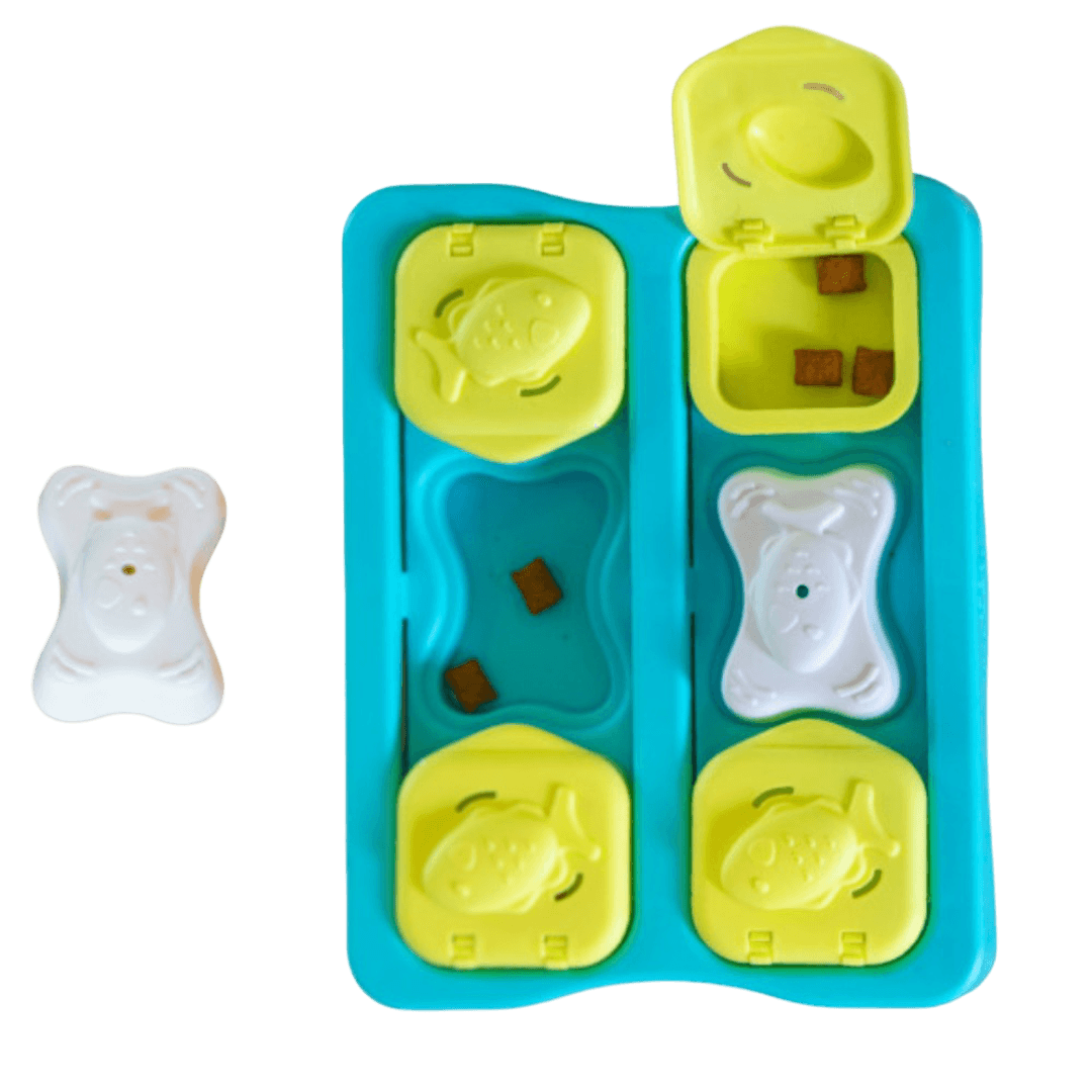 Nina Ottosson Kitty Cube Treat Dispensing Puzzle Cat Toy