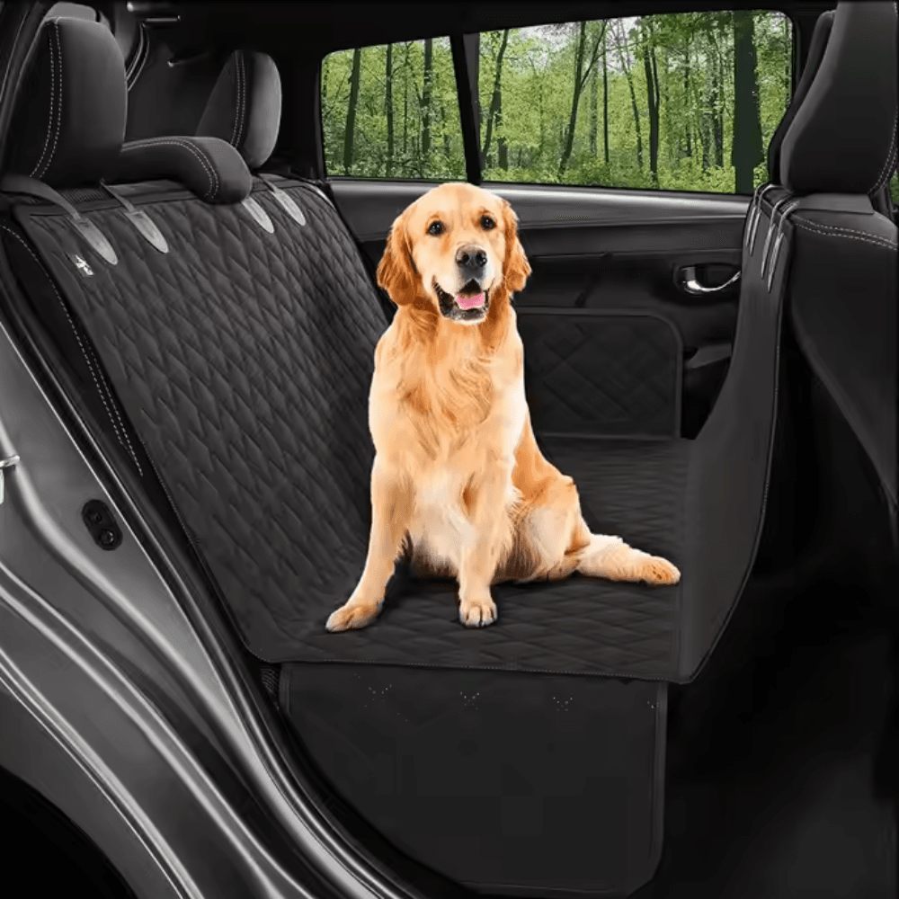 Back Car Seat Cover for Dogs in Black