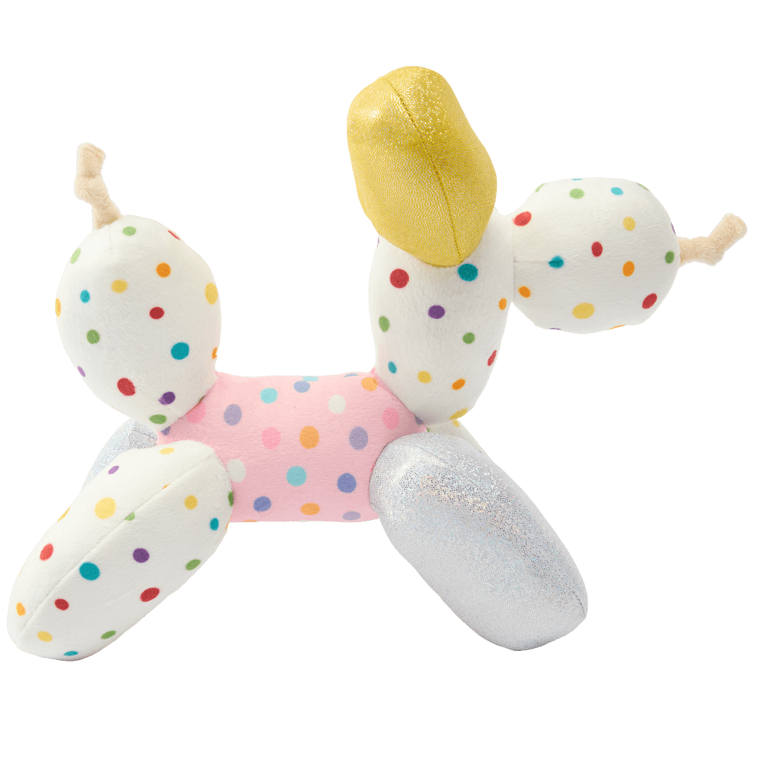 Birthday Party Polkadot Dog Balloon With Squeaker