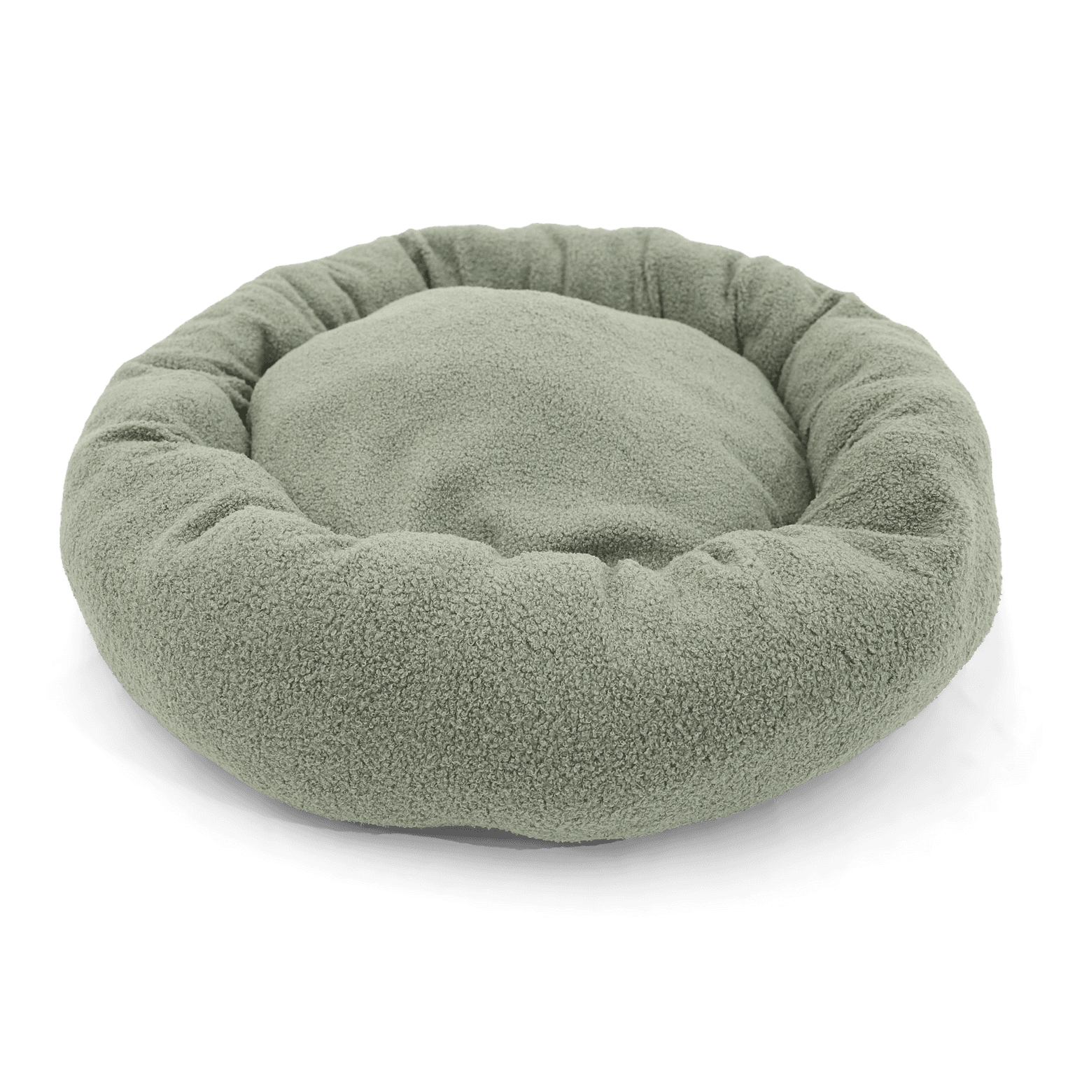 Boucle Doughnut Dog Bed Sage Green